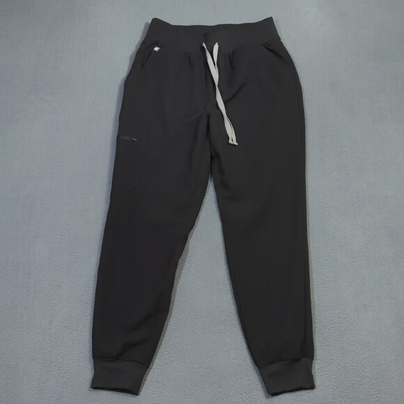 Figs Pants - Figs Pants Women's S Black High Waisted Zamora Jogger Scrub